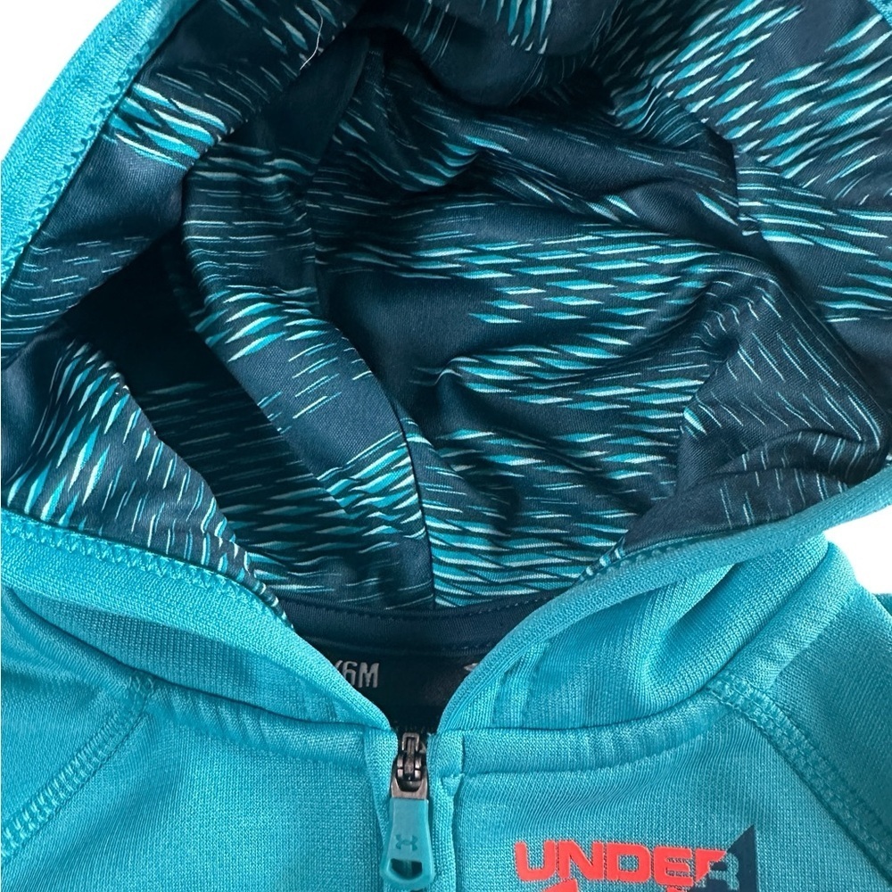 Under Armour baby sz 3-6 months, hooded zip jacket, spring, sweatshirt, like new - Picture 4 of 5